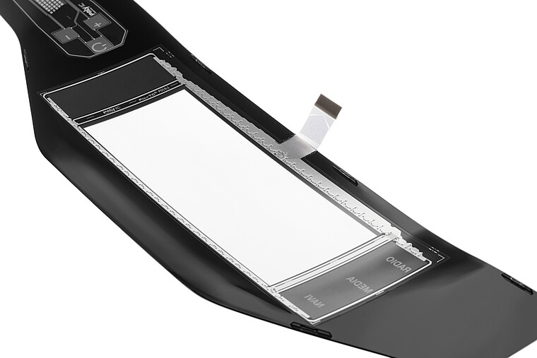 Blende von hinten mit Sensor