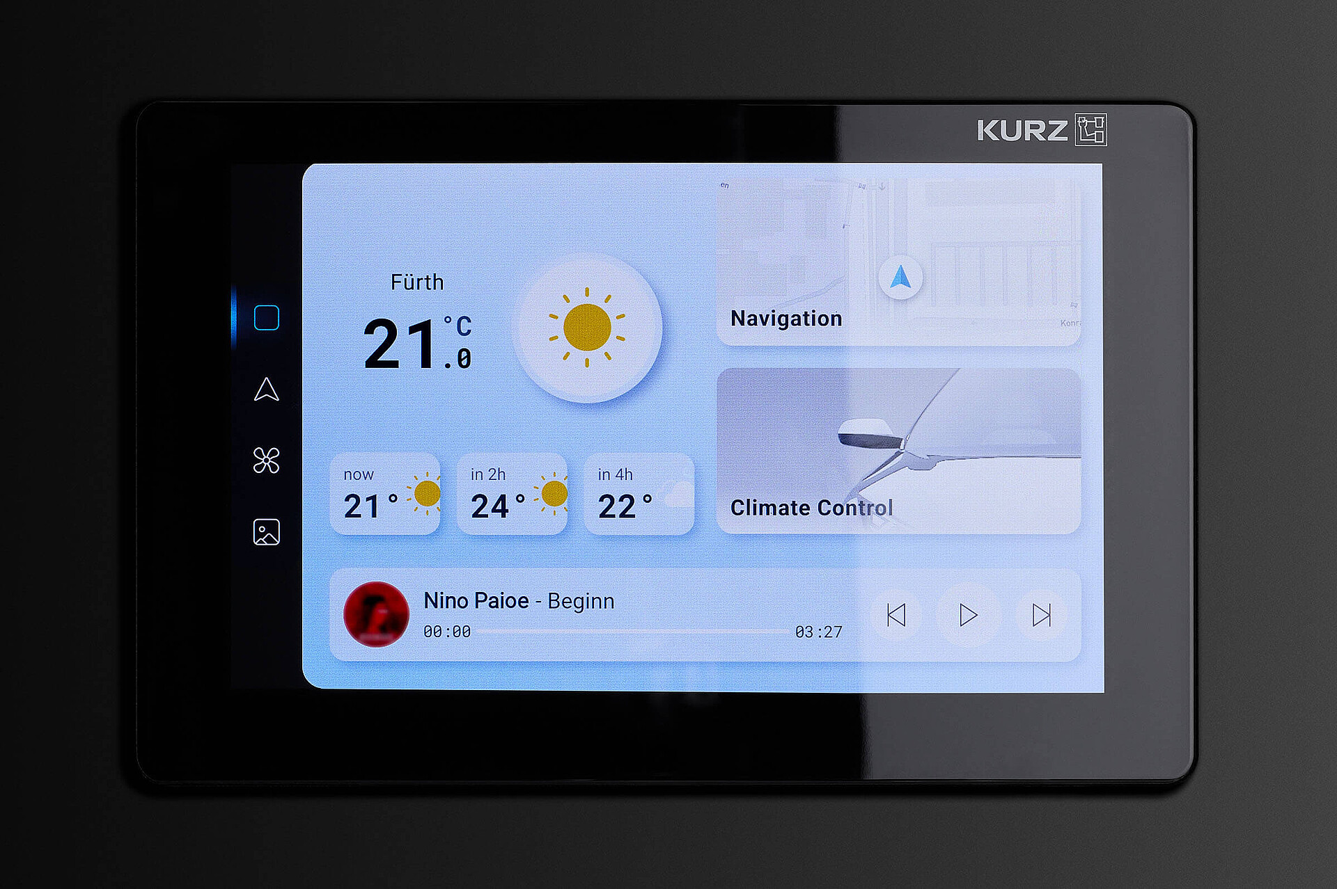 HMI Touchbedienung frontal