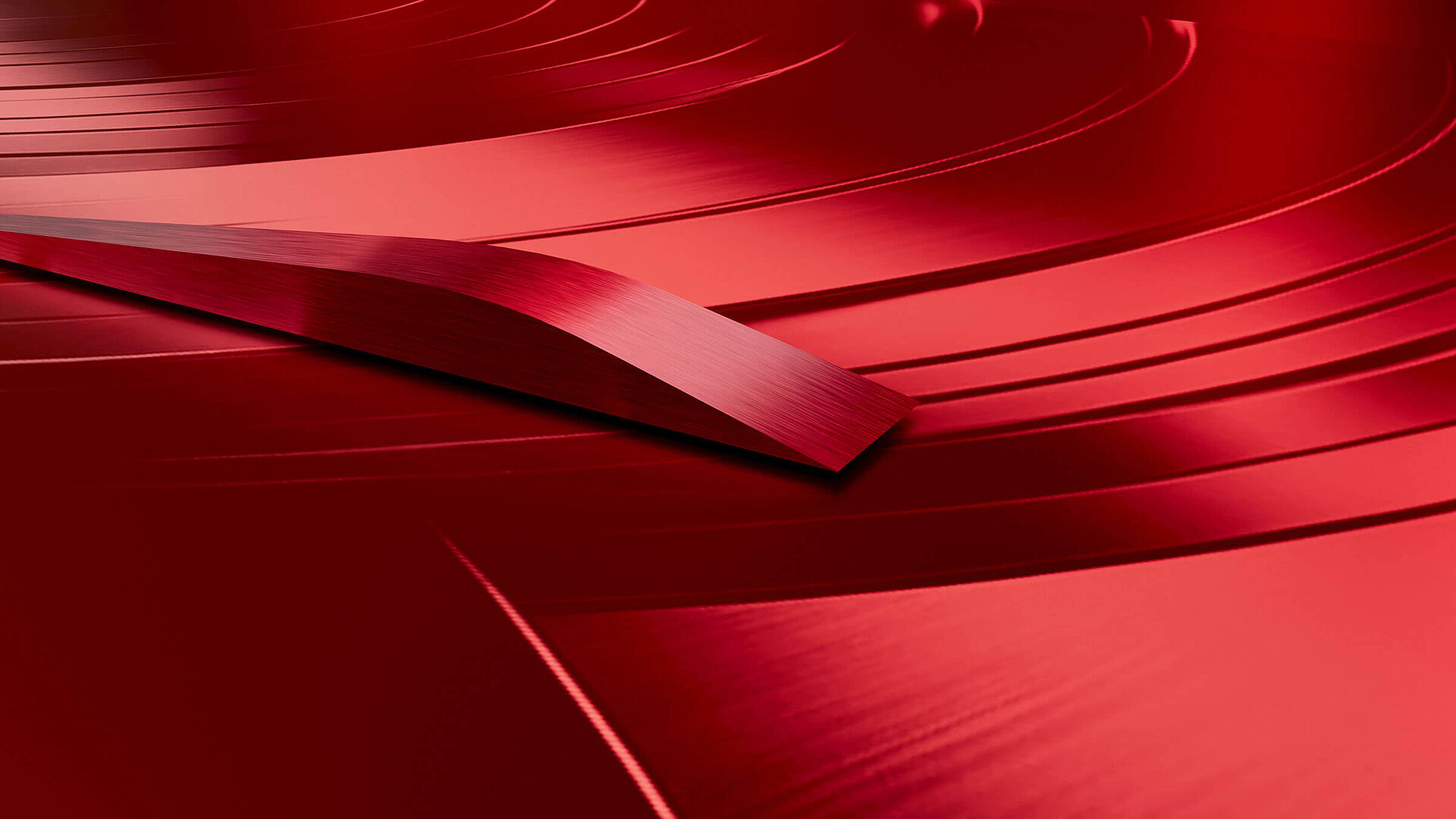 Heißprägedesign metallisch, rot, glänzend